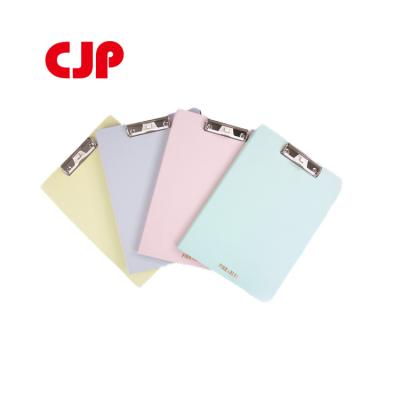 China Custom Environmental Friendly Plastic A4 Size Portable Writing Clipboard Eco - Friendly With Steel Clip for sale