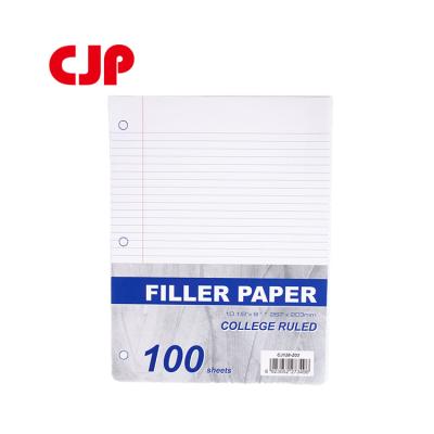 China A5 A6 A7 Loose Leaf Notebook Refill Spiral Binding Filler Eco-friendly Paper Wholesale Custom Paper for sale