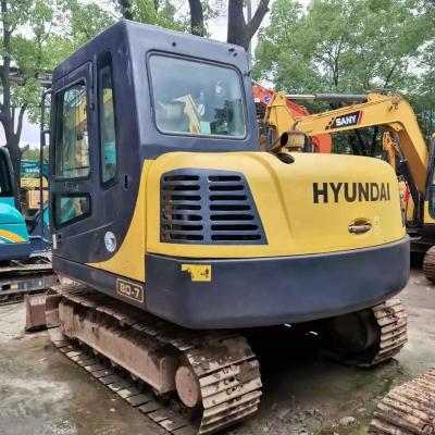 China Korea Made Original Hyundai 80-7 Crawler Mobile Excavator 55-7 60-7 0.5mÂ ³ for sale