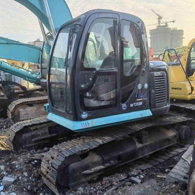 China Construction digging made in Japan 13 ton kobelco 135 excavator low price used SK135 SK135SR for sale