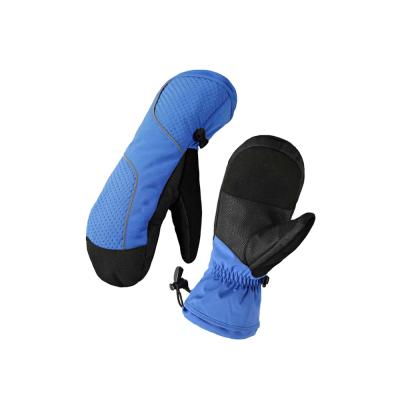 China New Product Waterproof Windproof Velvet Launch Red Windproof Kids Ski Mittens for sale