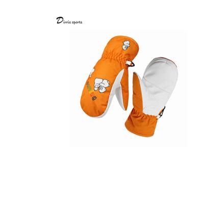 China Windproof well made waterproof lenient easy to use portable kids Ski Mittens for sale