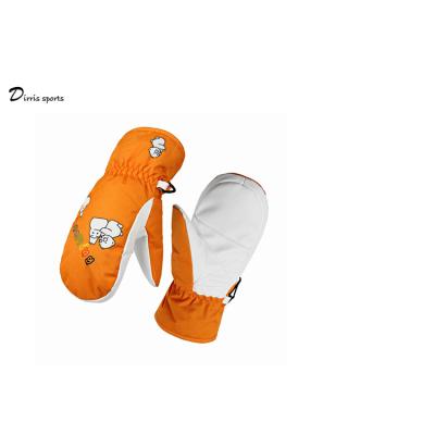 China Good Quality Windproof Fabric Is Strong Anti-Wear Cut Resistant Mild Kids Ski Mittens for sale