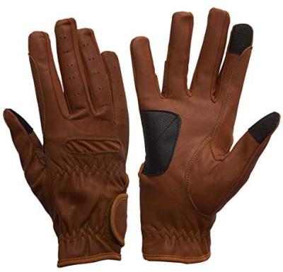 China Factory direct sales windproof lay down protective PU leather riding glove for sale