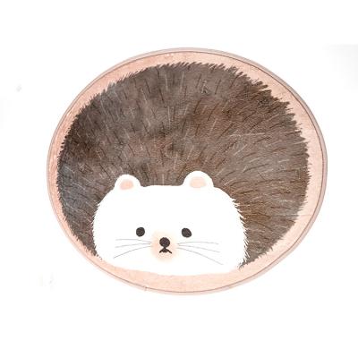 China Fashion Good Quality Promotional Custom Hedgehog Rugs And Blankets Hot Selling Non-slip Mat For Bedroom Living Room Outdoor Flooring for sale