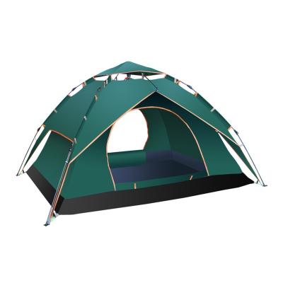 China Double Layer 4Person Waterproof Instant Family Automatic Folding Pop Up Camping Tent Outdoor Activity for sale