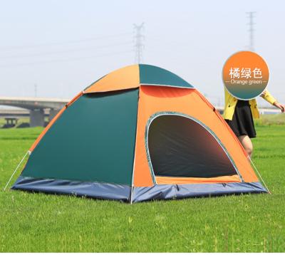 China Cheapest Fast Open Full Automatic Foldable Tent 3-4 Persons Extended Type Beach Tent Outdoor Four Season Sporting Goods for sale