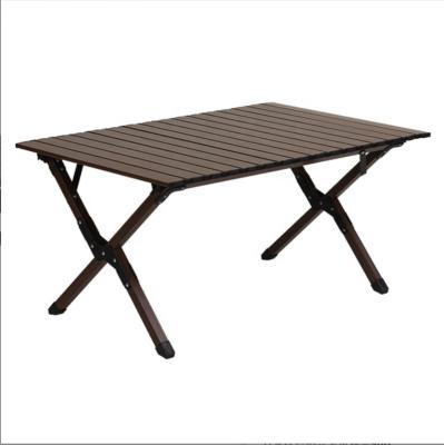 China Wholesale lightweight portable lightweight aluminum outdoor picnic table folding table roll up table for sale