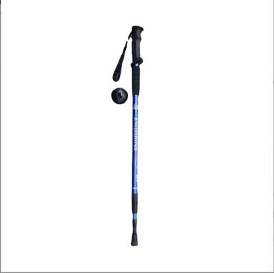 China Climb Snow Mountain Hiking Retractable Aluminum Telescopic Walking Stick Folding Trekking Pole for sale