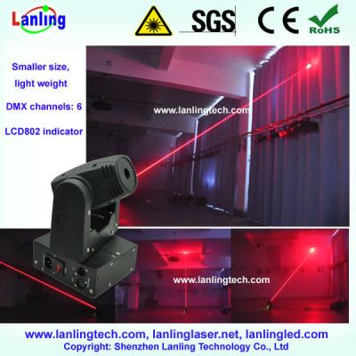 China 200mW Mini Red Moving Head Fat Beam Laser Beam DMX Laser Stage Lighting for sale