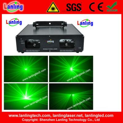 China Double laser beam exposure tunnel green laser light exposure stage light for sale