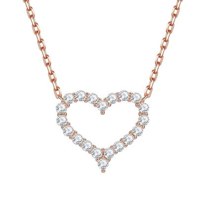 China Fashion Accessories CLASSIC High Quality Elegant Delicate Women Style Custom Heart Necklace for sale