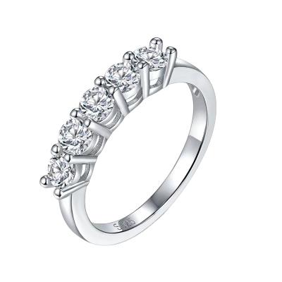 China CLASSIC Women's 925 Sterling Silver White Diamond Designer Rings Delicacy Simple Designs For Girl for sale