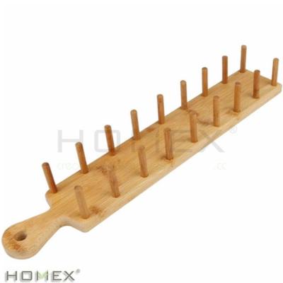 China Bamboo Wooden Taco Rack Vintage Pancake Tray Stand For Restaurants 40.7x7x5.7CM/To Be Customized for sale