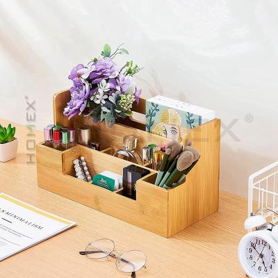 China Home Office Home Kitchen Organziers and Storage, Desk Organizer and Rack, Bamboo Makeup Organizer for sale