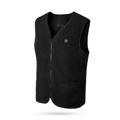 China Factory Supply Polyester Anti-pilling Casual Sports 5V Usb Heated Thermal Fleece Vest For Men for sale