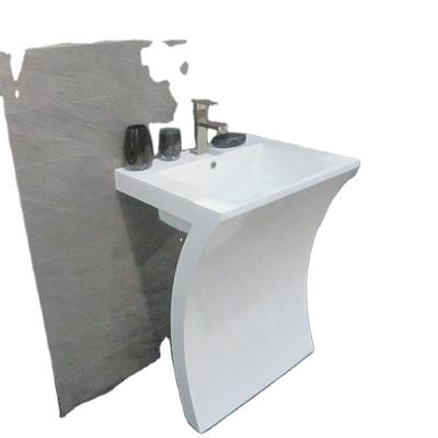 China 2022 China Manufacturer Modern White Stone Basins Double Sinks Dining Room Wash Basin for sale