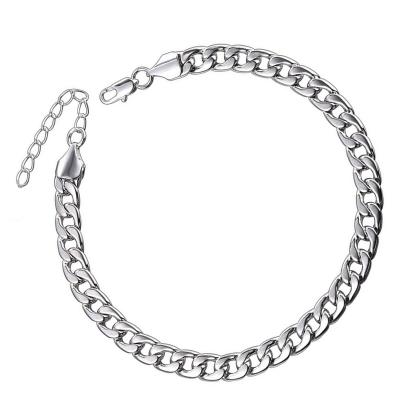 China Stainless Steel Classic High Quality Adjustable Jewelry Classic Figaro Chains Anklet For Men Women Unisex for sale