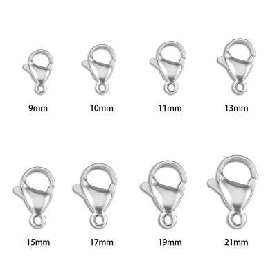 China DIY jewelry accessory factory supply silver gold hook black nickel snap claw clasps lobster clasp for DIY jewelry necklace bracelet making for sale