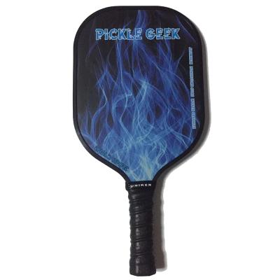 China 100% Standard Graphite Uniker Flame Pattern Pickleball Racket USAPA Graphite Face Polymer Core Pickleball Paddle for sale