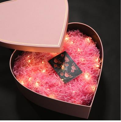 China Custom Logo Printed heart-shaped Packaging Box Paper Christmas Chocolate Gift Box for sale