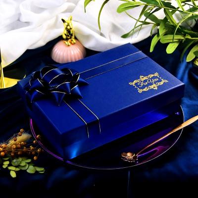 China Wholesale Customized High-end Luxury Cardboard Gift Shoe Box Packaging With Ribbon for sale