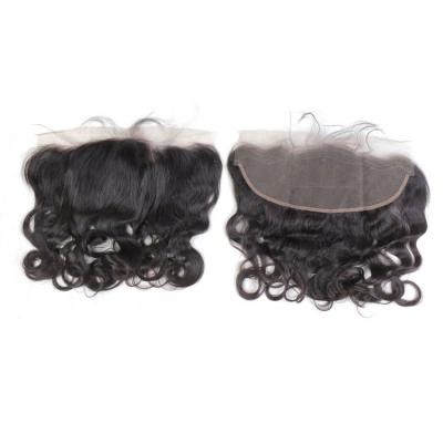 China Sheer Lace Yes Top 13x8 Frontal With Baby Hair, Afro Curly Hair Lace Frontal Piece, Brazilian Hair With Frontal Closure for sale