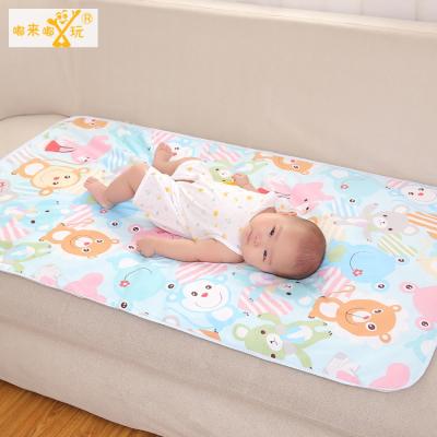 China Wholesale Single Face Print Color Baby Diaper 75*120 Changing Mat Waterproof Changing Baby Urine Pad For Kids Waterproof Breathable for sale