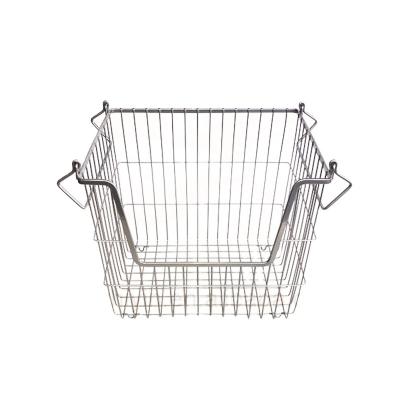 China Stackable /ecpo-friendly Metal Storage Rolling Baskets for Kitchen or Bathroom Storage Bin Basket Organizer with Handles for sale