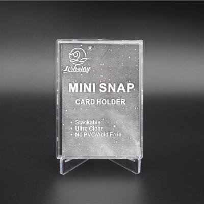 China Diamond Corner Leshiny New Product Mini Card Holder Plastic Container Instant Mini Card Case for sale