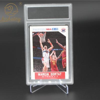 China Hot Selling Blank Unsealed Hard Custom Custom Valuing Card Slab Card Holder Amazon Basketball Card Display Case PSA Grade Card Holder for sale