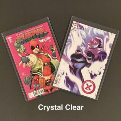 China Diamond Corner Leshiny High Quality Silver Age comic books comic clear toploader with protective film for sale