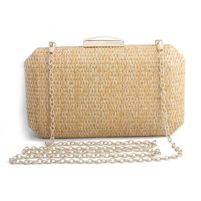 China Straw Woven Shoulder Bag Handbag Summer Rattan Handmade Luxury Bohemia Beach Clutch Bag New Fashion Fashion Women Purse for sale