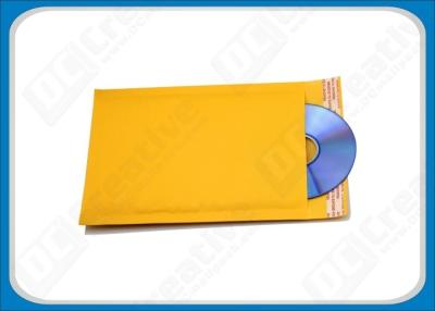 China Recyclable Colored Air Bubble Mailers Gold Kraft CD Mailing Bubble Envelopes 6 × 10 for sale