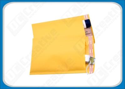 China 8.5 × 14.5 Yellow Air Jacket Bubble Mailer Envelopes , Custom Mailing Bubble Envelopes for sale