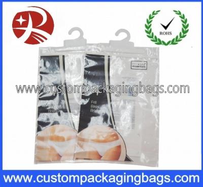 China Transparent Plastic Hanger Bags personalized For Underwear for sale