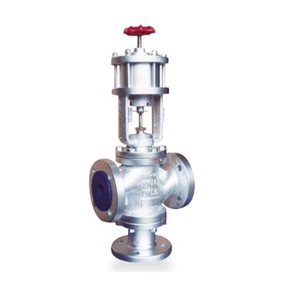 China Refined Cylinder Type Automated Three Way Control Valves With Handle High Temperature Steam for sale