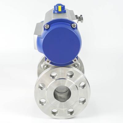 China Refined High Quality Pneumatic Interlocked Ball Valves For Chemical Plant for sale