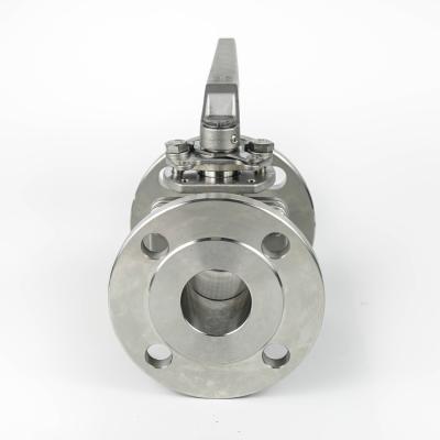 China 10K-100 SCS13 Refined Stainless Steel Flanged Ball Valves With Handle for sale