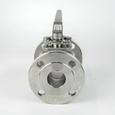 China 10K-25 SCS13 Refined Stainless Steel Flanged Ball Valves With Handle for sale