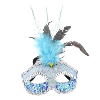 China PVC New Arrival Halloween Graduation Costume Party Feather Mask Dance Cosplay Mask for sale