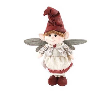 China Christmas Decorations For Home High Quality Cartoon Christmas Plush Cute Doll Stuffed Plush Wholesale Toy Christmas Elf for sale