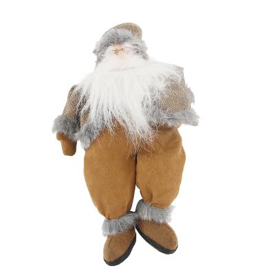 China Linen Christmas Decorations Supplies for Santa Claus for sale