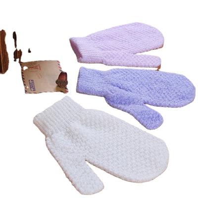 China EXFOLIATING Fashion Pineapple Pattern Bath Gloves Massage Exfoliating Double Sided Bathroom Bath Gloves for sale