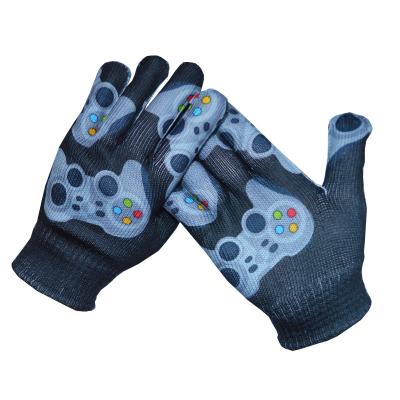 China Children's Gloves Wholesale High Quality Children's Digital Game Knitted Grip Gloves for sale