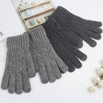 China Fashional Winter Warm Smartphone E-touch Glove 2 Two Finger Touch Screen Gloves for sale