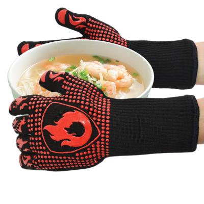 China Guaranteed Quality Fire Resistant Cooking Barbecue Gloves High Temperature Resistant Gloves for sale