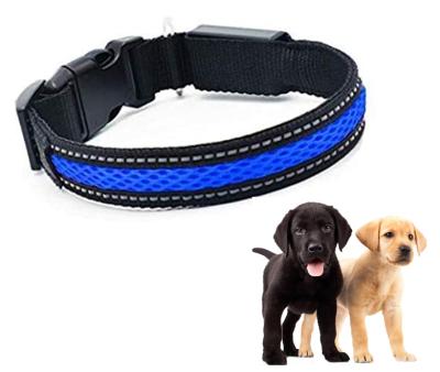 China Sustainable Safety LED Dog Collar - USB Rechargeable Collar with Water Resistant Flashing Light for sale