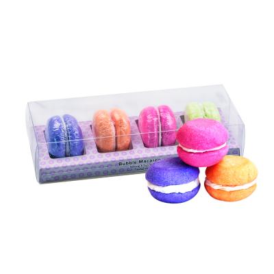 China Macaron Luxury Bath Bomb Bubble Bath Set Home Hotel Spa Bathroom Gift Fizzy Colorful Fizzy Travel Bomb For Women for sale