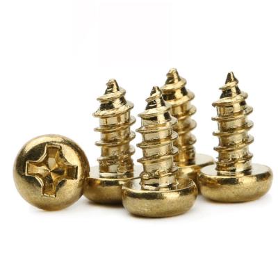 China Pan Screw M1 M1.2 M1.4 M1.5 M1.7 m2 M2.2 M2.5 M3 Pan Head Phillips Small Gold for sale